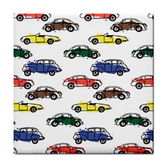 Cars-pattern Tile Coaster by uniart180623