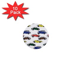 Cars-pattern 1  Mini Buttons (10 Pack) 