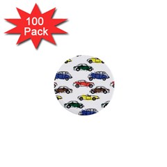 Cars-pattern 1  Mini Buttons (100 Pack) 