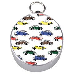 Cars-pattern Silver Compasses by uniart180623