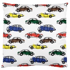 Cars-pattern Large Premium Plush Fleece Cushion Case (two Sides) by uniart180623