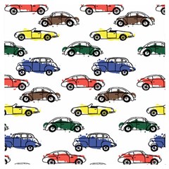 Cars-pattern Wooden Puzzle Square by uniart180623