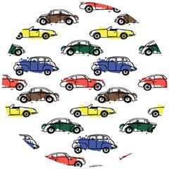 Cars-pattern Wooden Puzzle Round by uniart180623