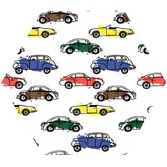 Cars-pattern Wooden Puzzle Hexagon by uniart180623