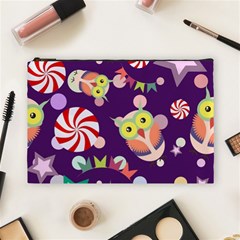 Owl-pattern-background Cosmetic Bag (large) by uniart180623