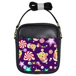 Owl-pattern-background Girls Sling Bag Front