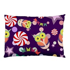 Owl-pattern-background Pillow Case (two Sides) by uniart180623