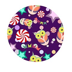 Owl-pattern-background Mini Round Pill Box (pack Of 3) by uniart180623