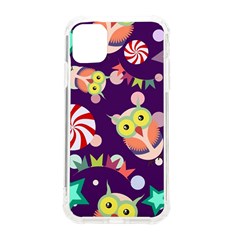 Owl-pattern-background Iphone 11 Tpu Uv Print Case