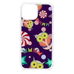 Owl-pattern-background Iphone 13 Mini Tpu Uv Print Case