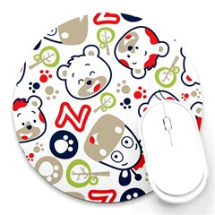 Animals-pattern Round Mousepad