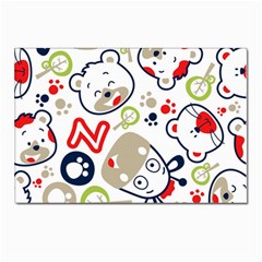 Animals-pattern Postcard 4 x 6  (pkg Of 10)