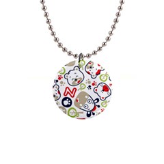 Animals-pattern 1  Button Necklace