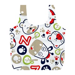 Animals-pattern Full Print Recycle Bag (l) by uniart180623