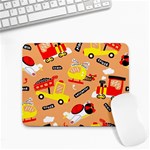 Seamless-pattern-cartoon-with-transportation-vehicles Small Mousepad Front