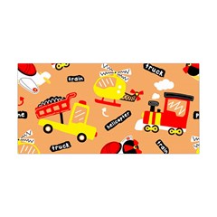 Seamless-pattern-cartoon-with-transportation-vehicles Yoga Headband by uniart180623