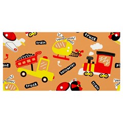 Seamless-pattern-cartoon-with-transportation-vehicles Banner And Sign 4  X 2  by uniart180623