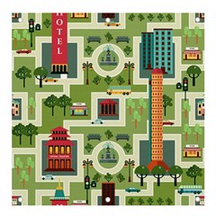 City-seamless-pattern Banner And Sign 4  X 4  by uniart180623