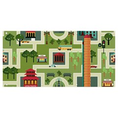 City-seamless-pattern Banner And Sign 8  X 4  by uniart180623