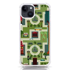 City-seamless-pattern Iphone 14 Tpu Uv Print Case