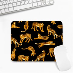 Seamless-exotic-pattern-with-tigers Small Mousepad by uniart180623