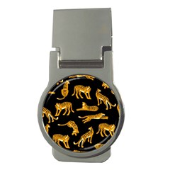 Seamless-exotic-pattern-with-tigers Money Clips (round)  by uniart180623