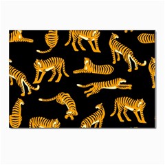 Seamless-exotic-pattern-with-tigers Postcard 4 x 6  (pkg Of 10) by uniart180623