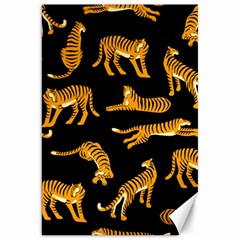 Seamless-exotic-pattern-with-tigers Canvas 20  X 30  by uniart180623