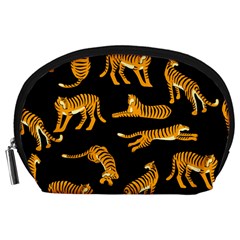 Seamless-exotic-pattern-with-tigers Accessory Pouch (large) by uniart180623