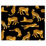 Seamless-exotic-pattern-with-tigers Premium Plush Fleece Blanket (Medium) 60 x50  Blanket Front