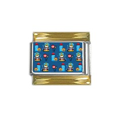 Racing-car-printing-set-cartoon-vector-pattern Gold Trim Italian Charm (9mm) by uniart180623