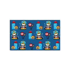 Racing-car-printing-set-cartoon-vector-pattern Sticker Rectangular (10 Pack) by uniart180623