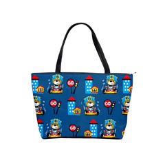 Racing-car-printing-set-cartoon-vector-pattern Classic Shoulder Handbag by uniart180623