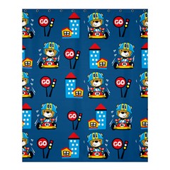 Racing-car-printing-set-cartoon-vector-pattern Shower Curtain 60  X 72  (medium)  by uniart180623