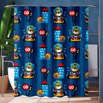 Racing-car-printing-set-cartoon-vector-pattern Shower Curtain 60  x 72  (Medium)  60 x72  Curtain