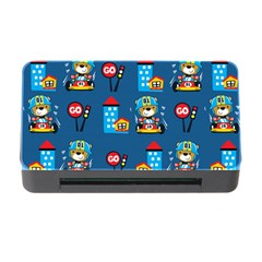 Racing-car-printing-set-cartoon-vector-pattern Memory Card Reader With Cf by uniart180623