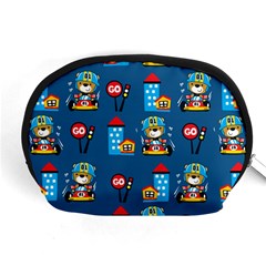 Racing-car-printing-set-cartoon-vector-pattern Accessory Pouch (medium) by uniart180623