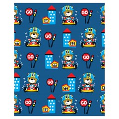 Racing-car-printing-set-cartoon-vector-pattern Drawstring Bag (small) by uniart180623