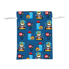 Racing-car-printing-set-cartoon-vector-pattern Lightweight Drawstring Pouch (s) by uniart180623