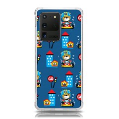 Racing-car-printing-set-cartoon-vector-pattern Samsung Galaxy S20 Ultra 6 9 Inch Tpu Uv Case by uniart180623