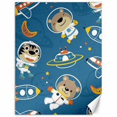 Seamless-pattern-funny-astronaut-outer-space-transportation Canvas 18  X 24  by uniart180623