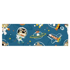 Seamless-pattern-funny-astronaut-outer-space-transportation Banner And Sign 6  X 2  by uniart180623