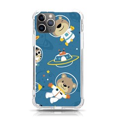 Seamless-pattern-funny-astronaut-outer-space-transportation Iphone 11 Pro 5 8 Inch Tpu Uv Print Case by uniart180623