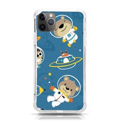 Seamless-pattern-funny-astronaut-outer-space-transportation Iphone 11 Pro Max 6 5 Inch Tpu Uv Print Case by uniart180623