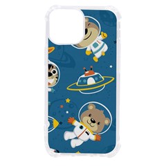 Seamless-pattern-funny-astronaut-outer-space-transportation Iphone 13 Mini Tpu Uv Print Case