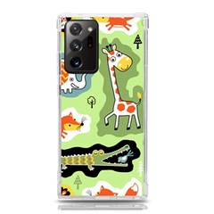 Seamless-pattern-with-wildlife-animals-cartoon Samsung Galaxy Note 20 Ultra Tpu Uv Case by uniart180623