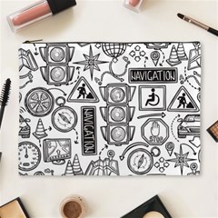 Navigation-seamless-pattern Cosmetic Bag (xl) by uniart180623