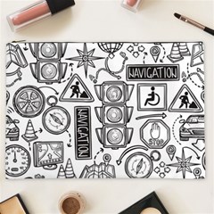 Navigation-seamless-pattern Cosmetic Bag (xxl) by uniart180623