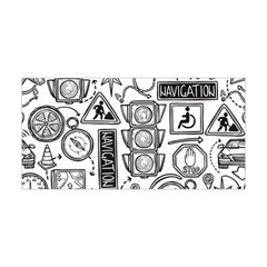 Navigation-seamless-pattern Yoga Headband by uniart180623