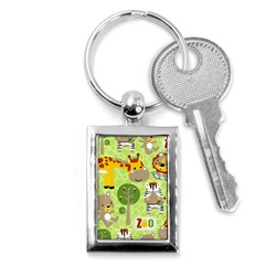 Funny-animals-cartoon Key Chain (rectangle) by uniart180623